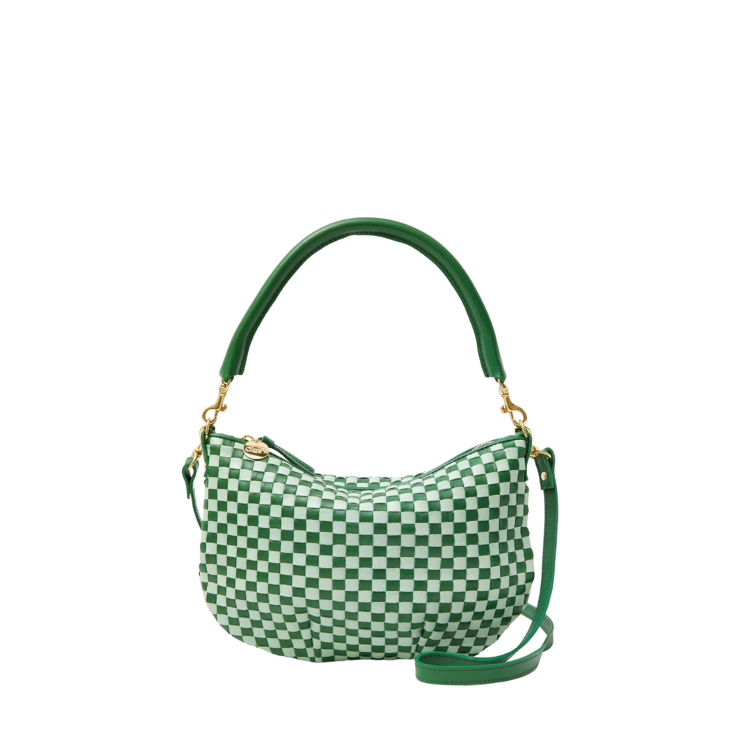 Petit Moyen Messenger - Fern/Mist Woven Checker