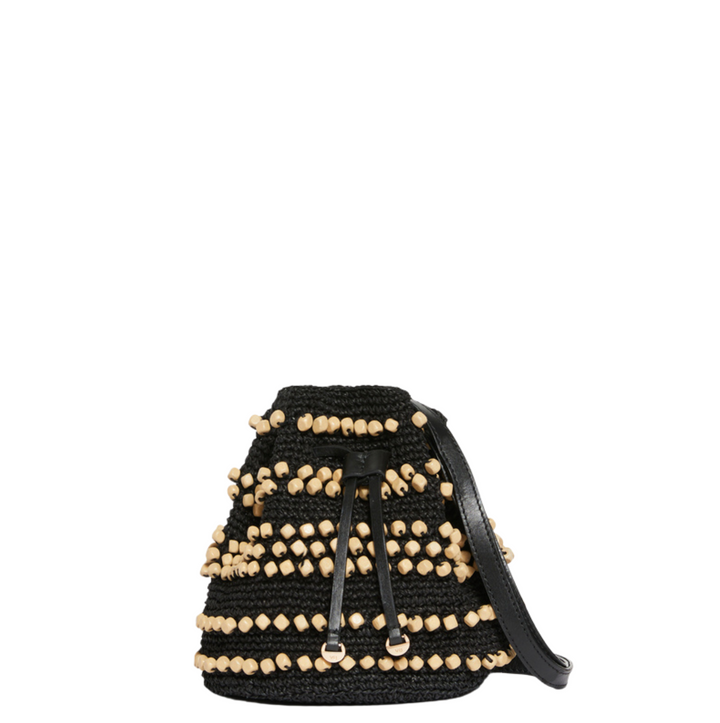 Paper And Wooden Bucket Bag