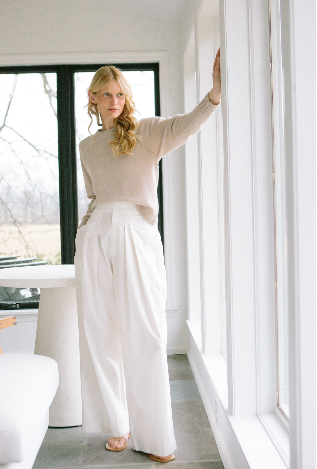 Irene Pants - Whisper White