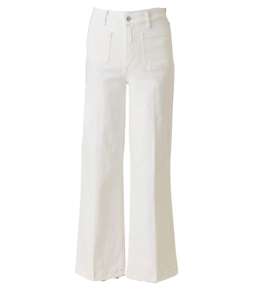 Virgina Wide Leg Ankle - White