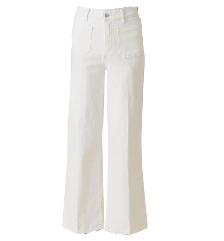 Virgina Wide Leg Ankle - White