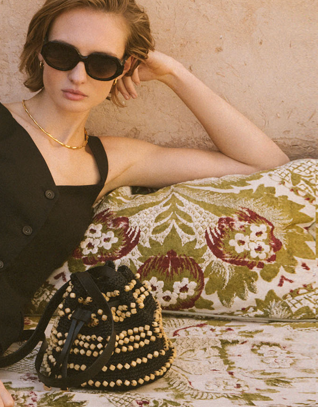 Paper And Wooden Bucket Bag