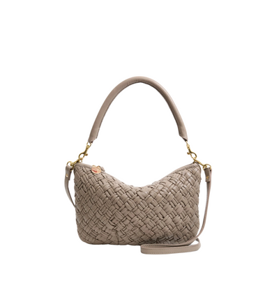 Petit Moyen Messenger - Dove Puffy Woven