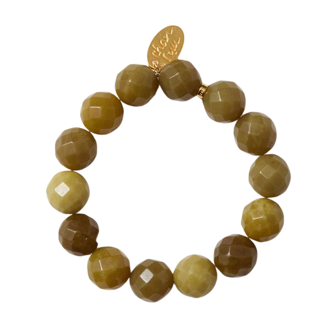 Oona Bracelet - Olive Jade