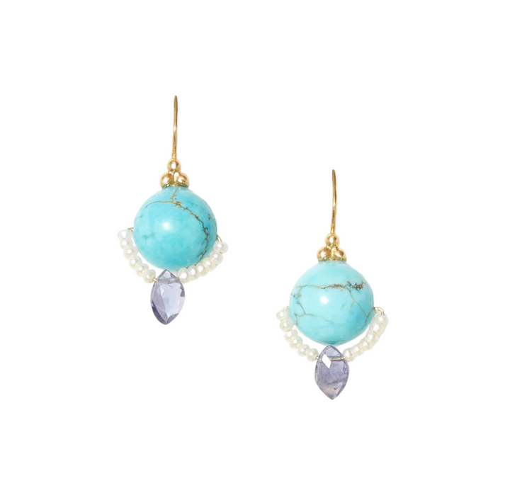 Neptune Earrings - Turquoise