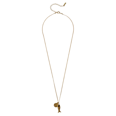 Mini Koi Necklace - Garnet