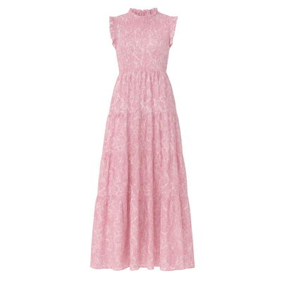 Sleeveless Smocked Maxi - Malta Pink