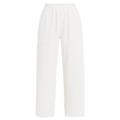 Leon Crop Pant - White