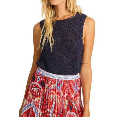 Amelie Top- Peacoat Navy