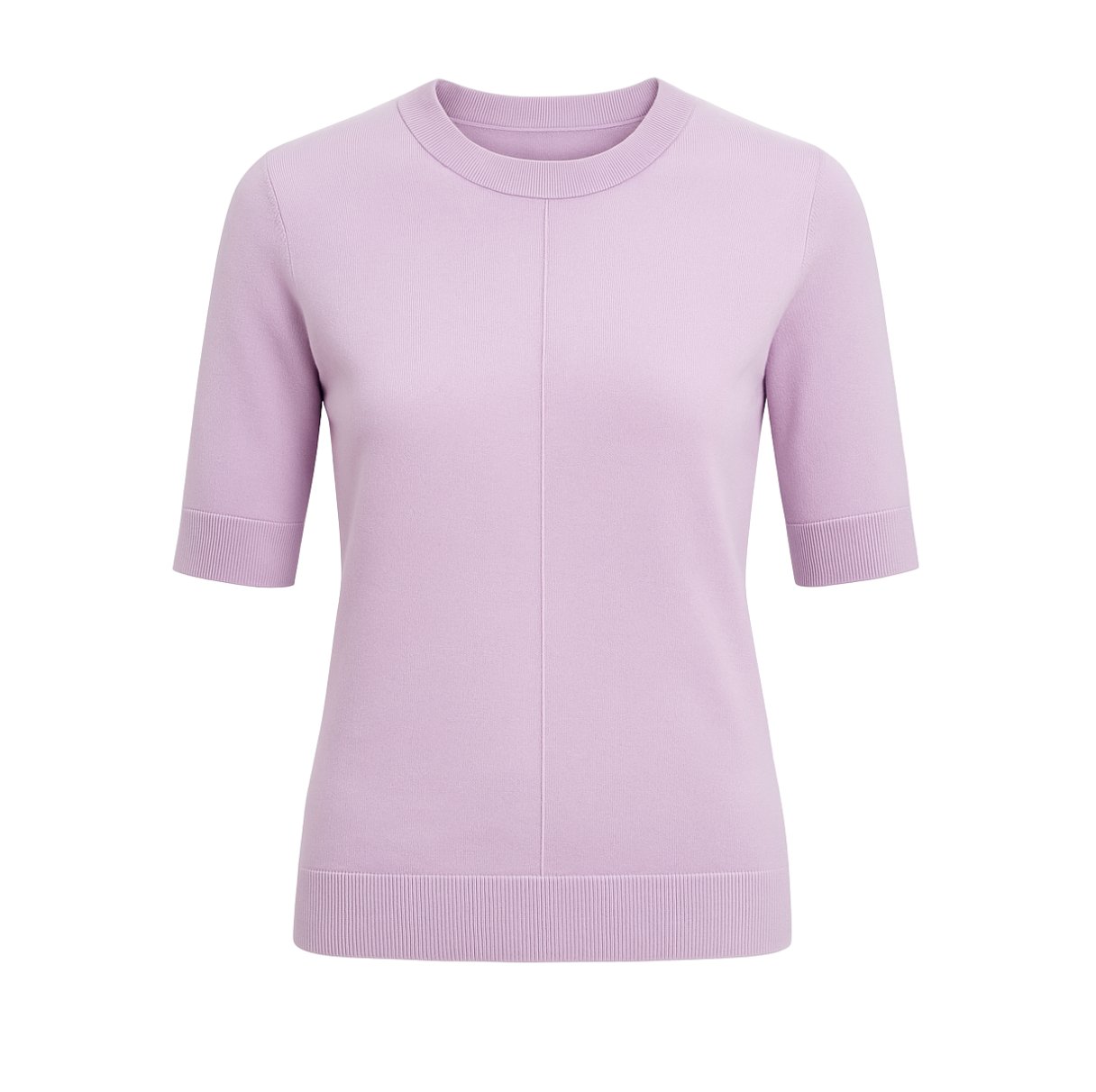 Lucia Short Sleeve Sweater - Lilac