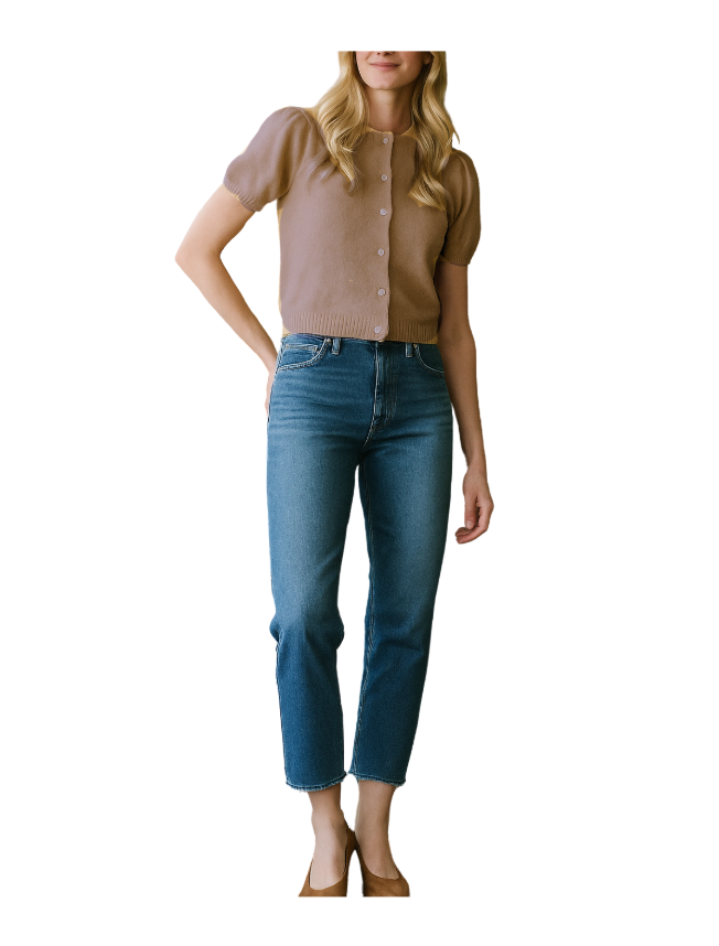 Mara Cashmere Cardigan- Walnut