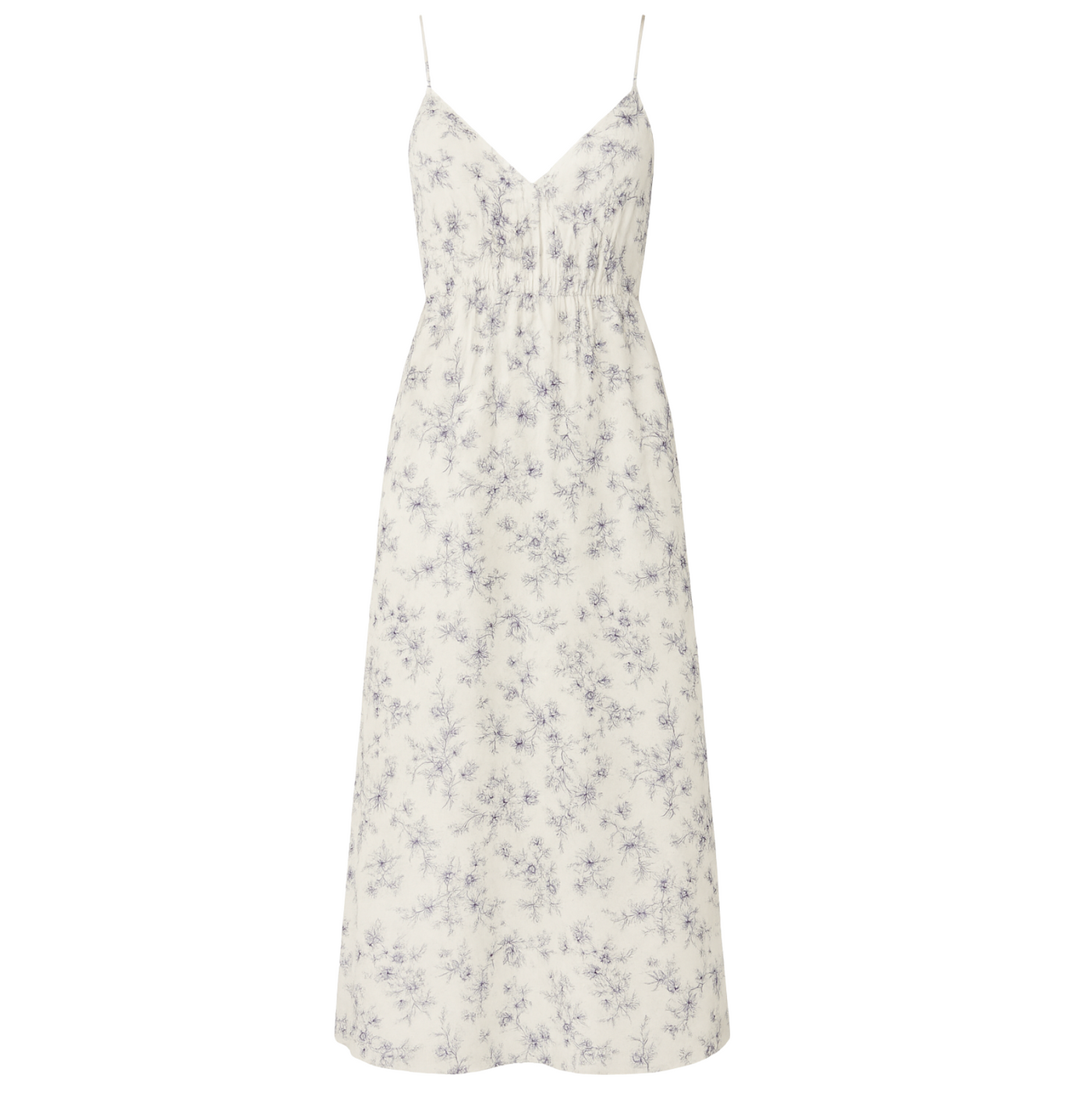 Jacinta Linen Dress - Wild Forget-Me-Knot