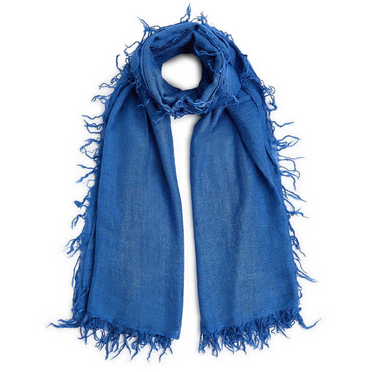 The Silk Cashmere Scarf- Deja Vu Blue