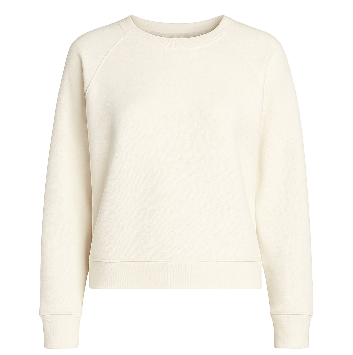 Lennon Cotton Beach Sweatshirt - Bright Ivory