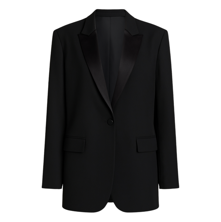 Dylan Tuxedo Jacket - Black