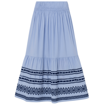 Roca Rocio Midi Skirt - Blue Lavander