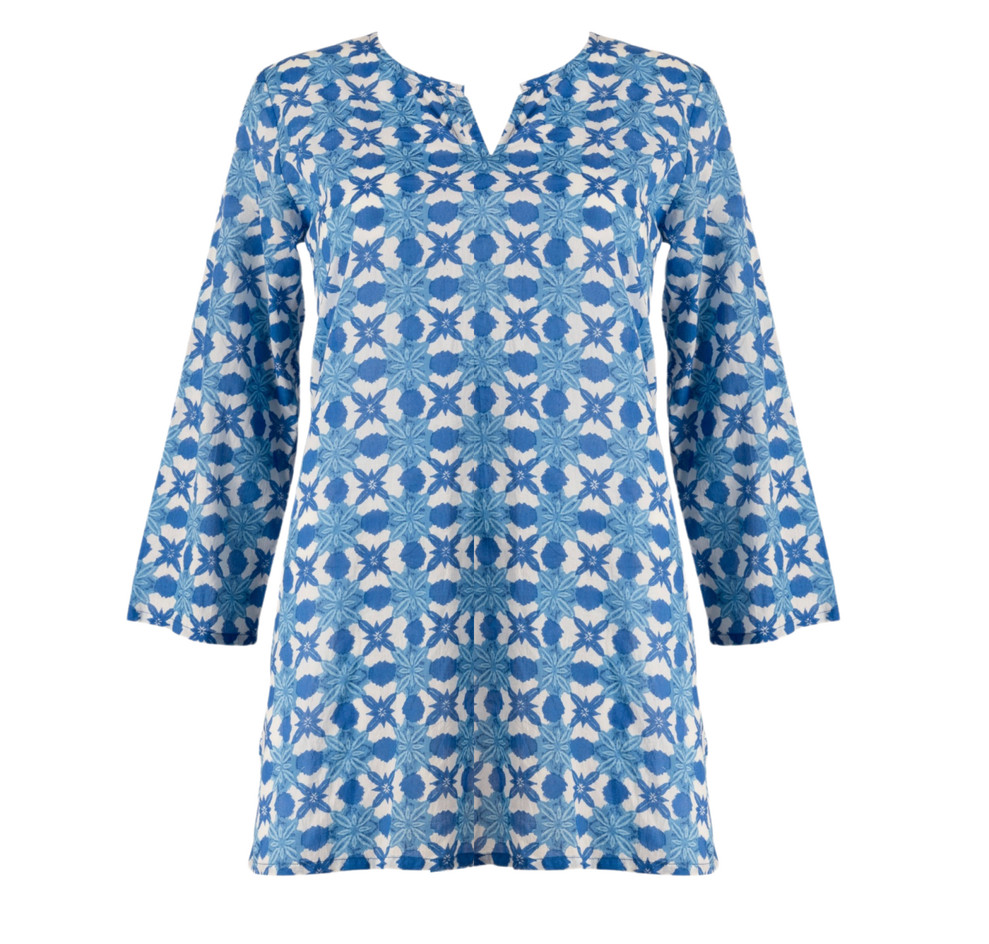 Classic Short Kurta - Indigo Barbados