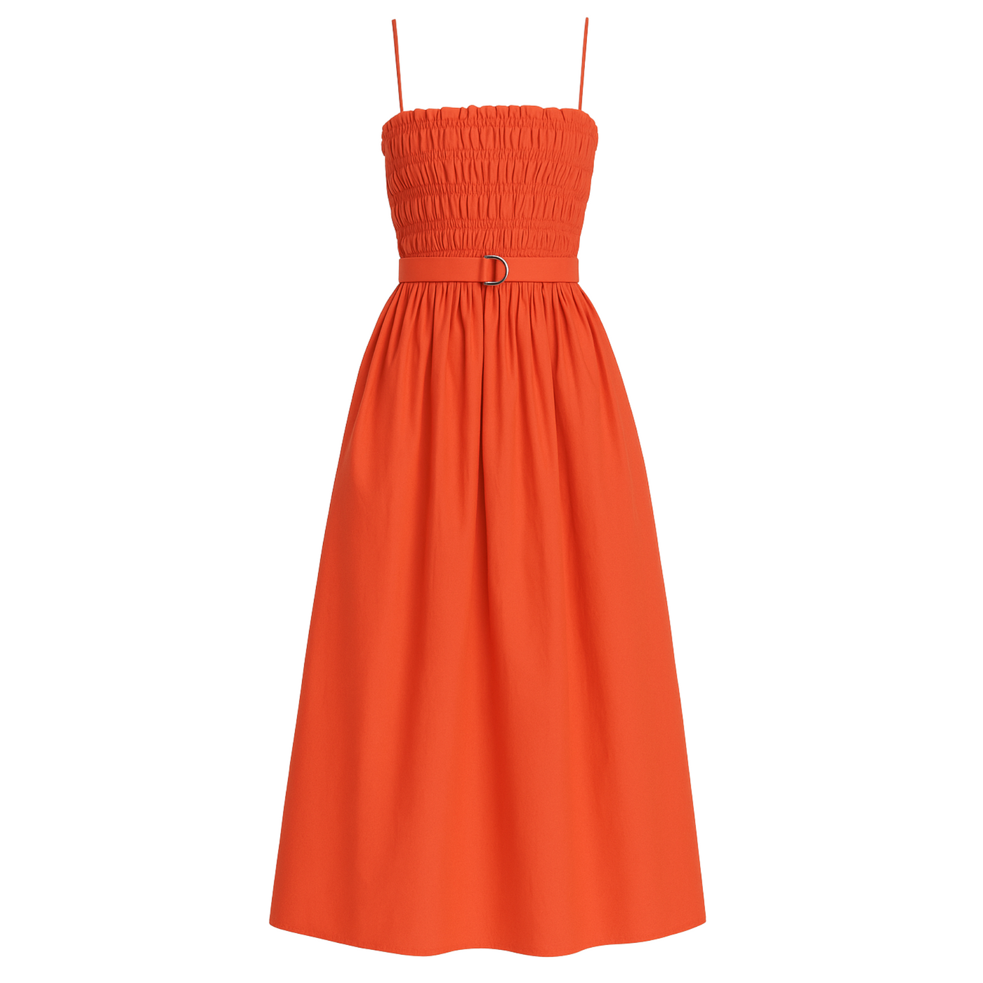 Panama Solid Dress - Naranja