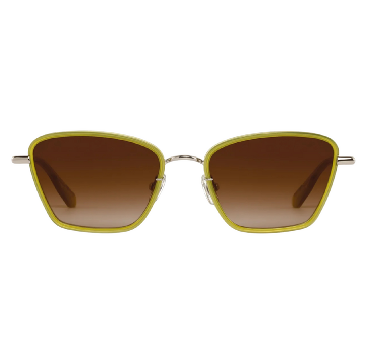 Bella - Silver + Chartreuse