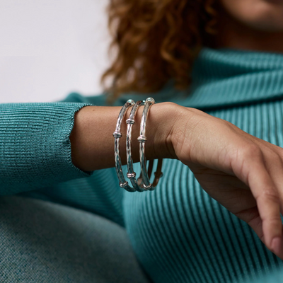 Savannah Bangle - Silver - S