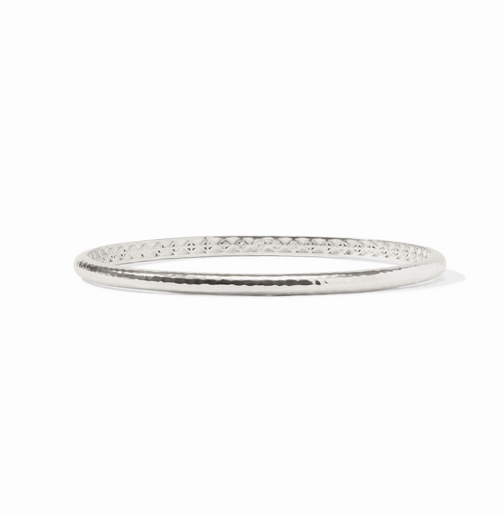 Havana Demi Bangle - Silver - S