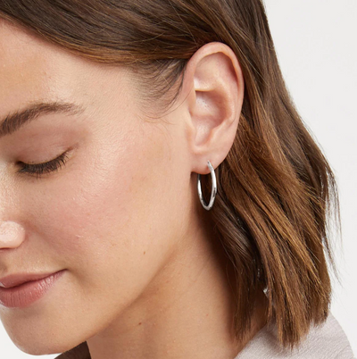 Fleur-de-Lis 2-in-1 Earring - Silver