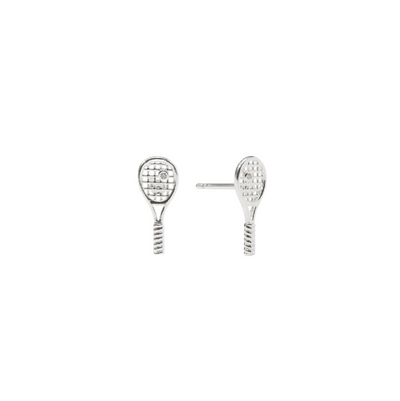 Tennis Racquet Stud - Silver
