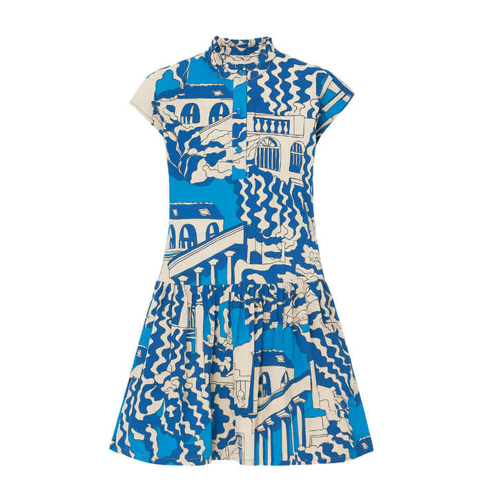 Cap Sleeve Mini - Roma Blue