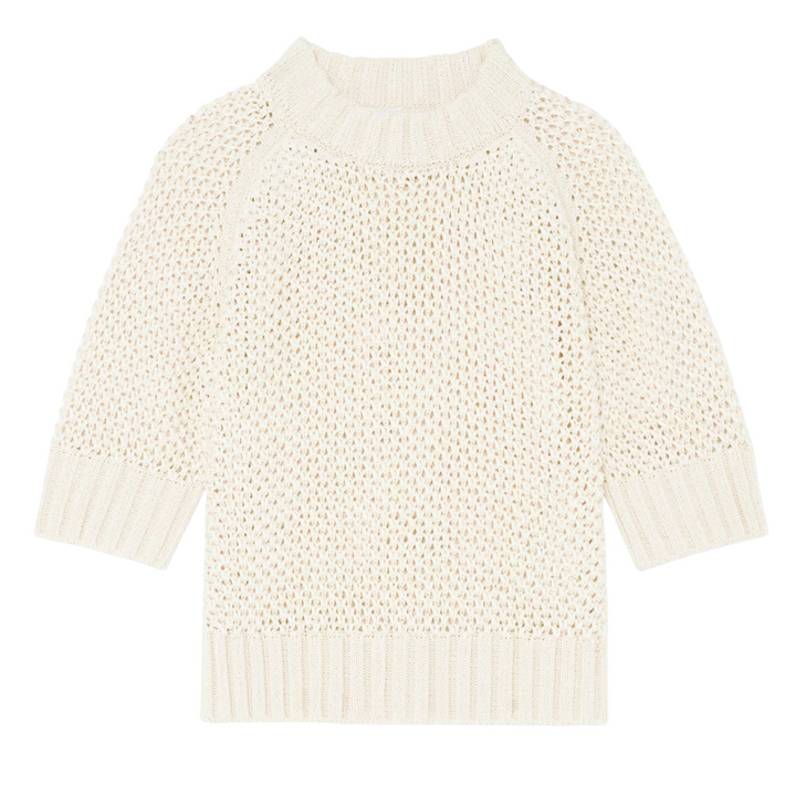 The Natalie Cotton Pullover - White