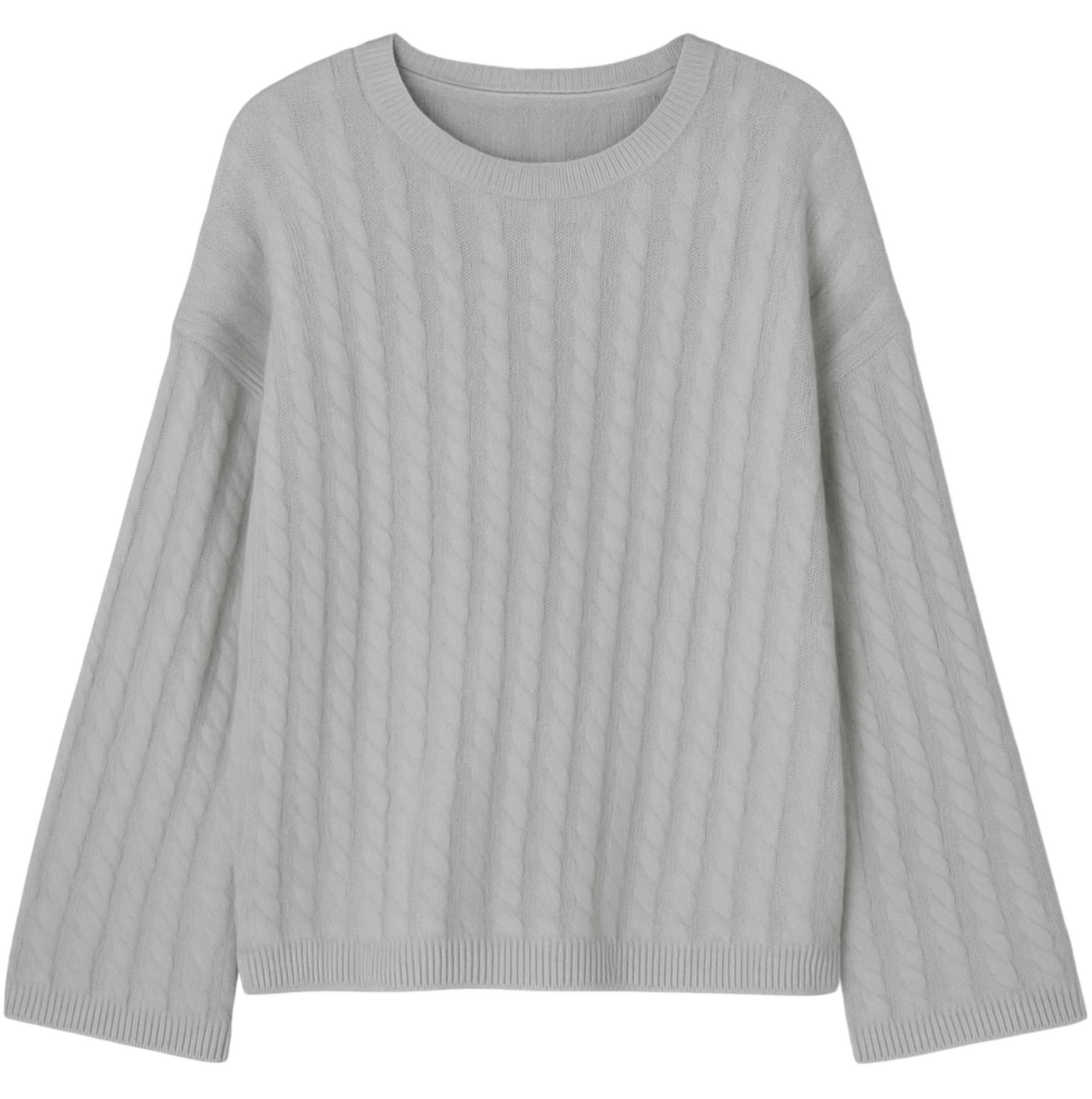 Blair Cashmere Cable - Foggy
