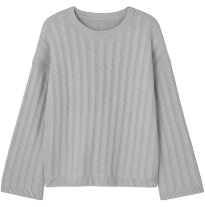 Blair Cashmere Cable - Foggy