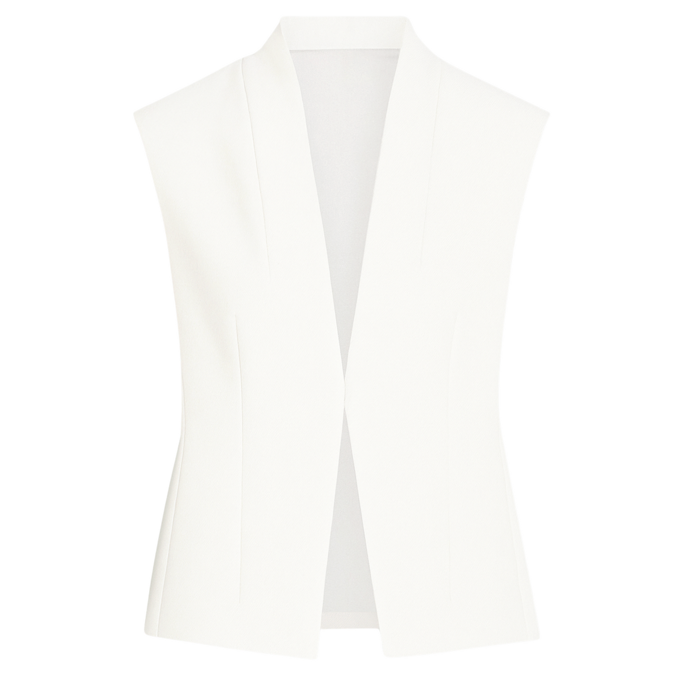 Cora Tailored Vest - White