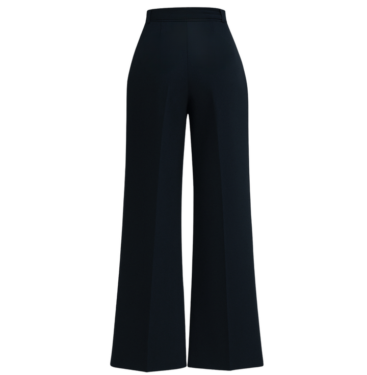 Rhodes Wideleg Pant - Navy Crepe