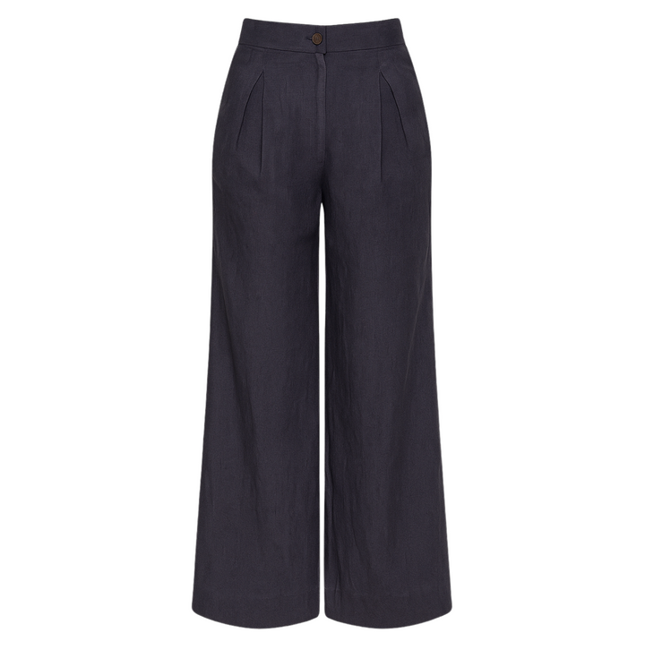 Soll Linen Pants - Navy