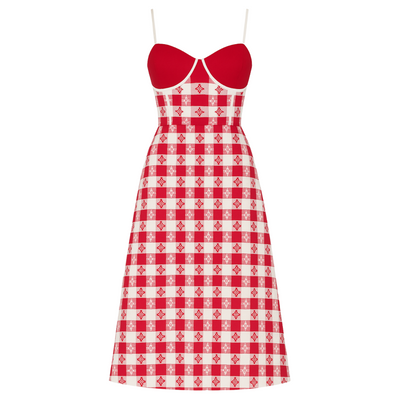 Harper Dress - Red Tablecloth