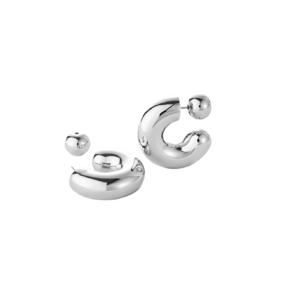 Tome Hoops - Large - Silver