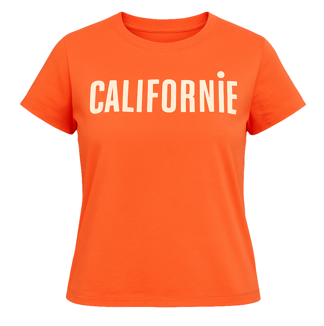 Classic Tee - Scarlet Orange w/ Cream