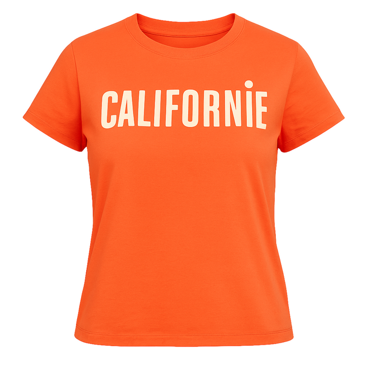 Classic Tee - Scarlet Orange w/ Cream