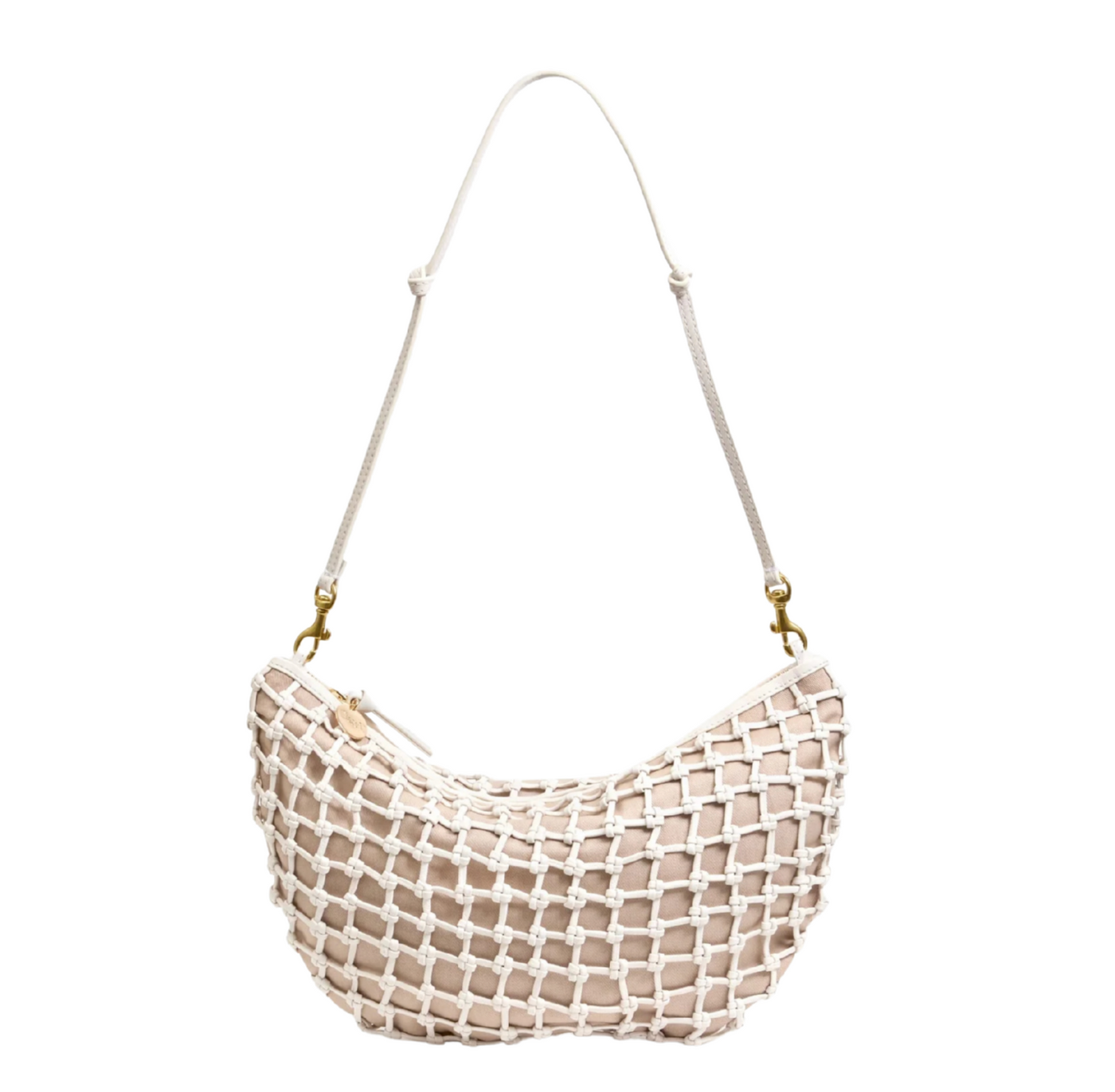 Lune - White Knot Woven Leather