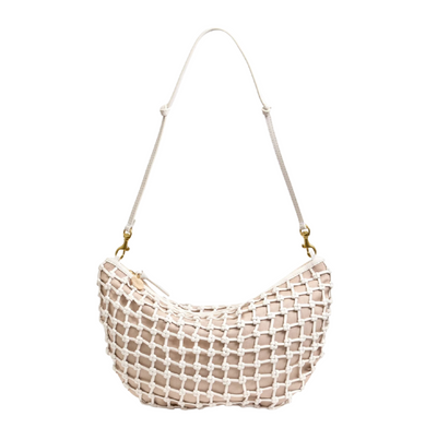 Lune - White Knot Woven Leather