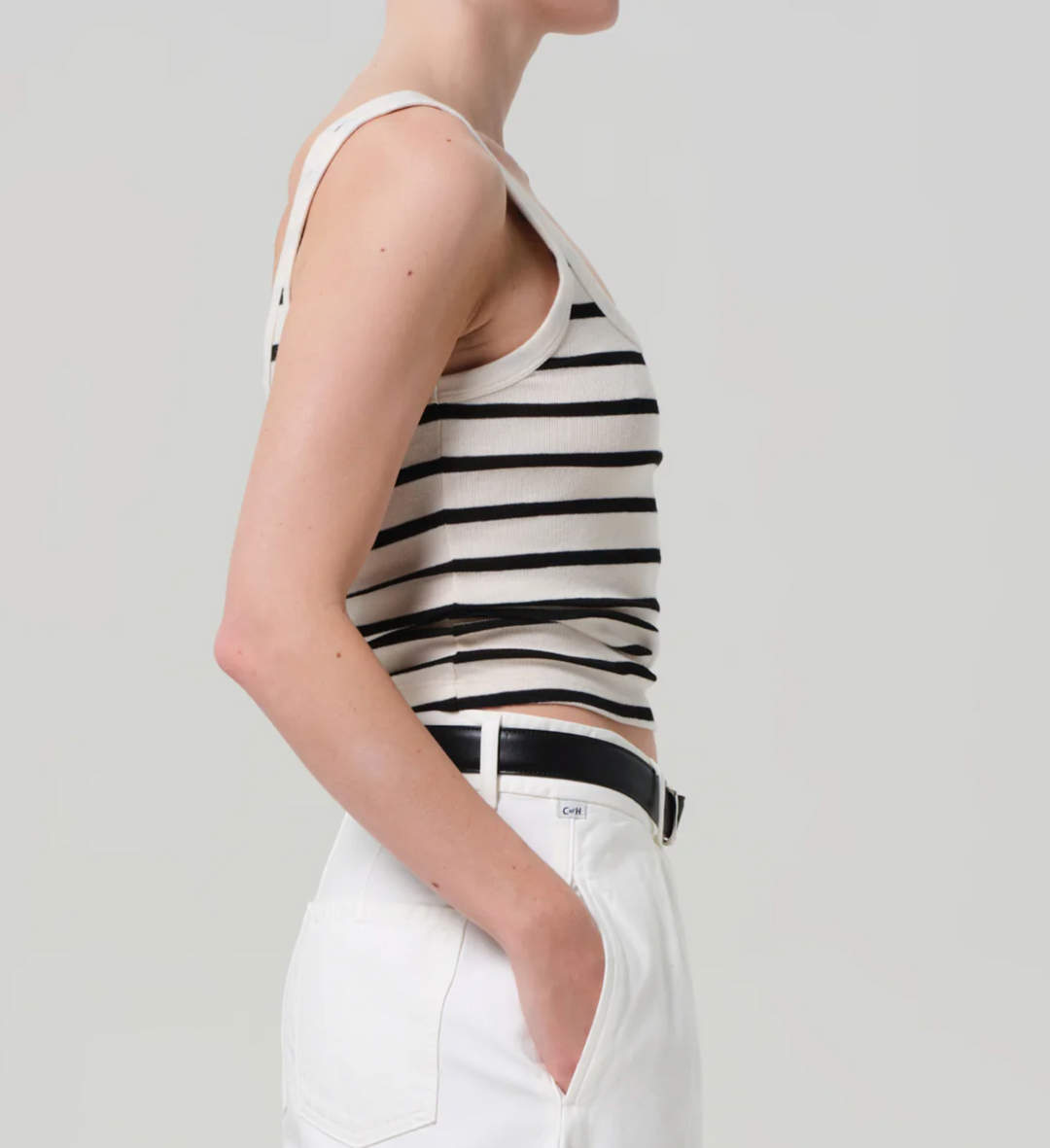 Faye Tank - Midnight Stripe