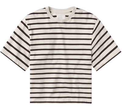 Goldie Tee - Chocolate Stripe
