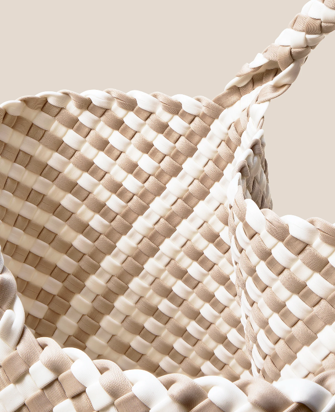 St Barths Medium Tote Graphic Stripe - Mykonos