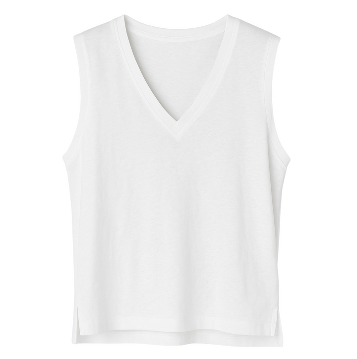 Lucy Linen Jersey Tank - Natural