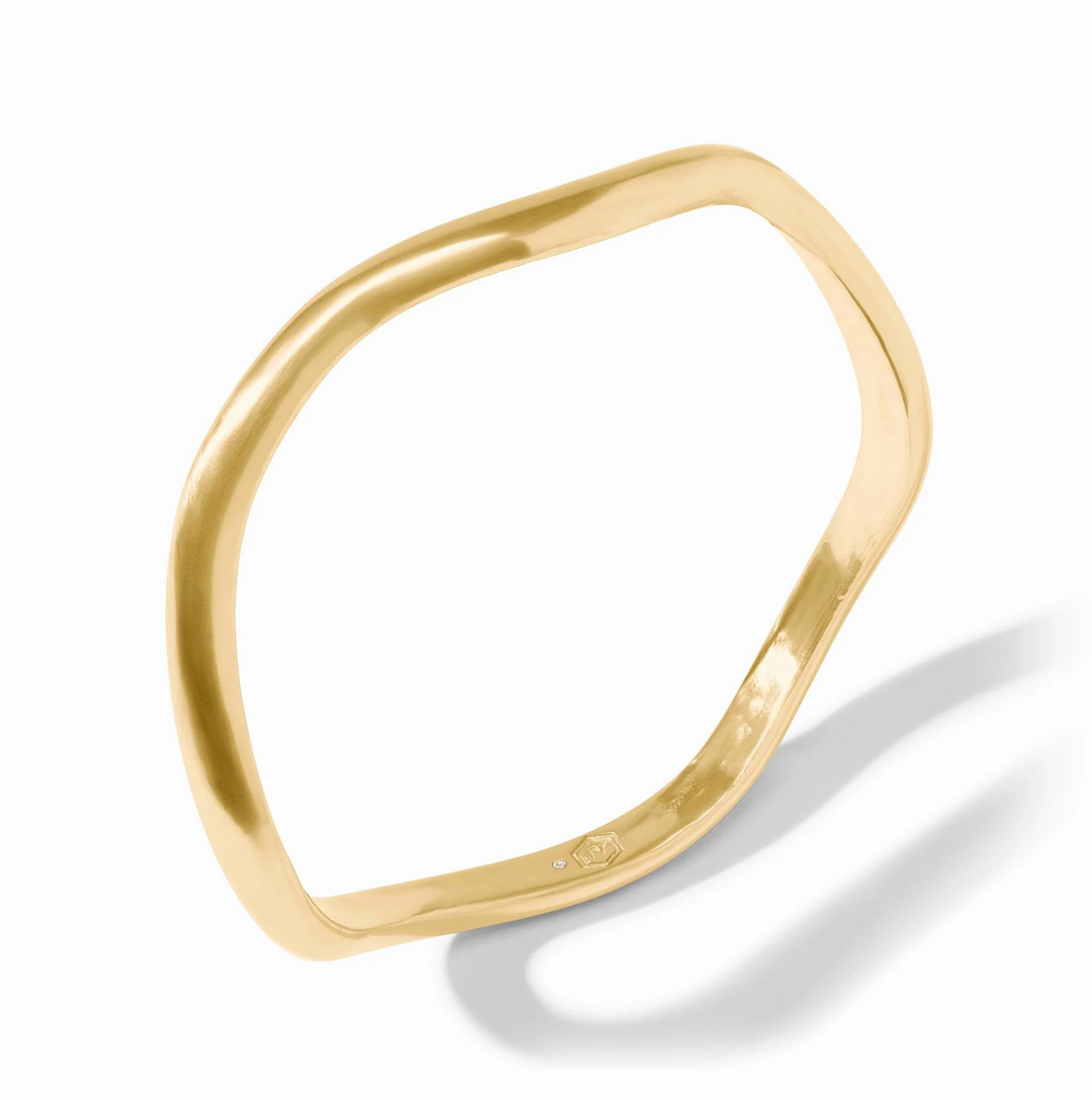Wave Bangle - Gold - S