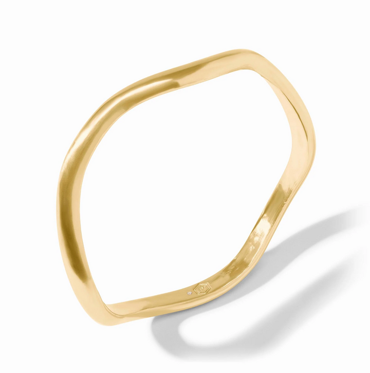 Wave Bangle - Gold - S