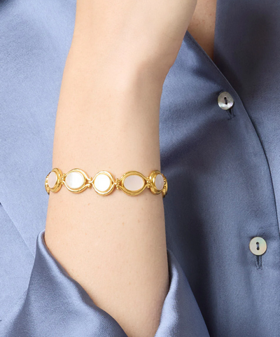 Saratoga Tennis Bracelet - Mother of Pearl