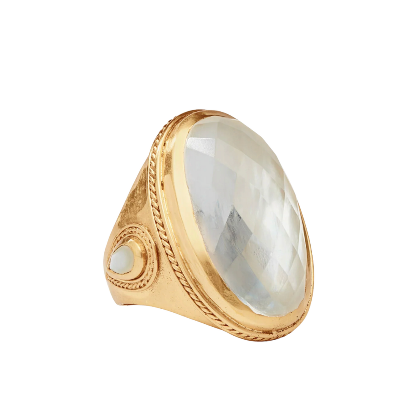 Cannes Statement Ring - Irid Clear Crystal