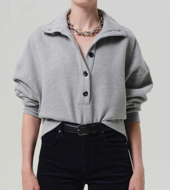 Mirelle Funnel Neck - Heather Grey