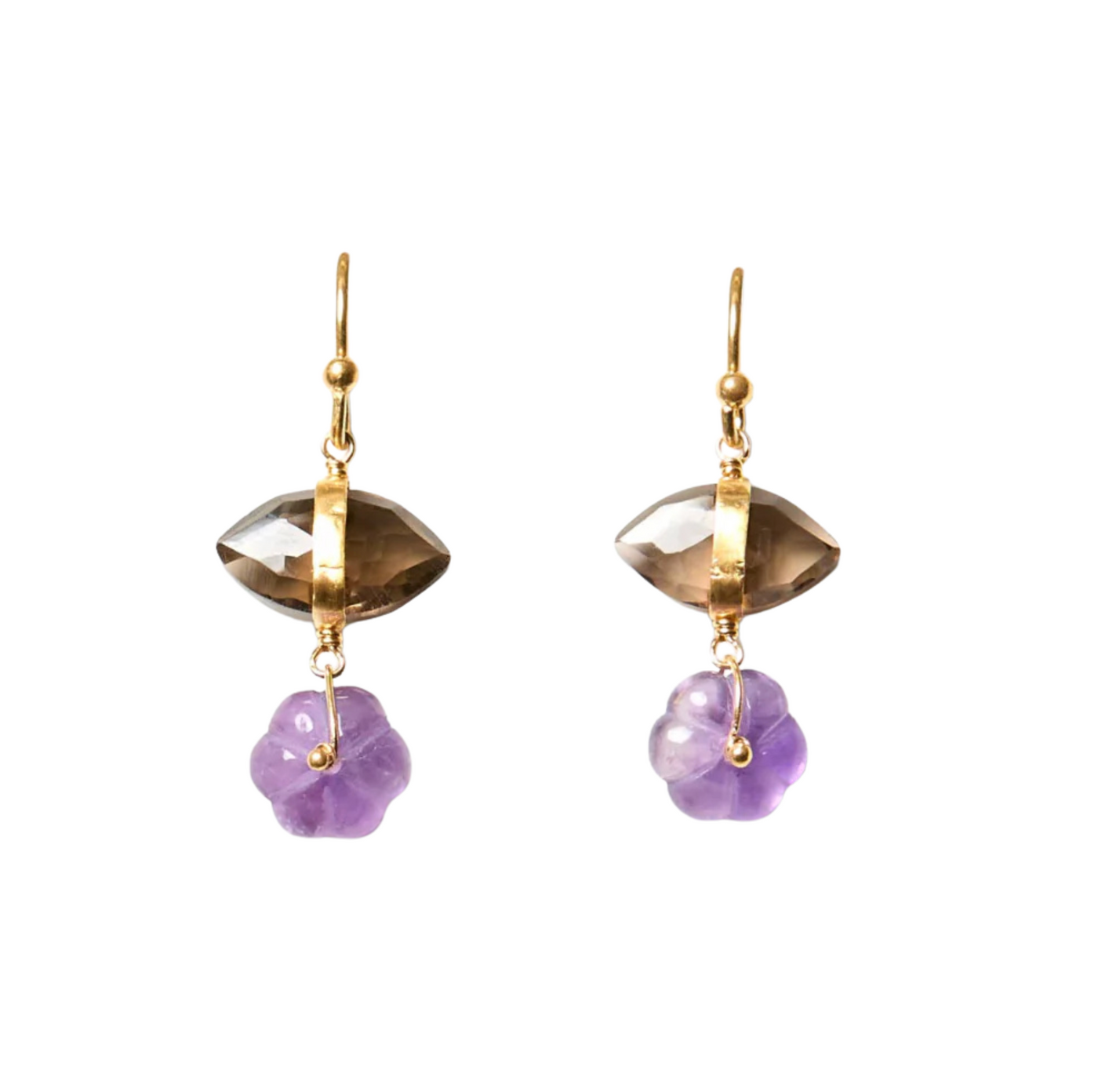 Pia Earrings - Amethyst
